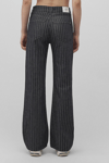 Mavi Victoria Wide Leg Yüksek Bel Geniş Paça Çizgili Jeans Bayan Kot Pantolon 101072-89235 SİYAH