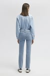 Mavi Viola Yüksek Bel Slim Straight Düz Paça Jeans Kadın Kot Pantolon 101048-84189 AÇIK MAVİ
