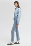 Mavi Viola Yüksek Bel Slim Straight Düz Paça Jeans Kadın Kot Pantolon 101048-84189 AÇIK MAVİ