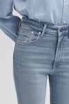 Mavi Viola Yüksek Bel Slim Straight Düz Paça Jeans Kadın Kot Pantolon 101048-84189 AÇIK MAVİ