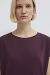 Mavi Yuvarlak Yaka Bol Rahat Kadın T Shirt 167245-70421 BORDO