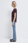 Mavi Yuvarlak Yaka Bol Rahat Kadın T Shirt 167245-70421 BORDO