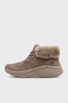 Max Cushioning Elite 2.0 Boot Snow Daze Logolu Bağcıklı Peluş Detaylı Kadın Bot 144368 DKTP KOYU BEJ