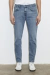 Milan Pamuklu Tapered Fit Normal Bel Daralan Paça Jeans Erkek Kot Pantolon 0081083030 AÇIK MAVİ