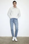 Milan Pamuklu Tapered Fit Normal Bel Daralan Paça Jeans Erkek Kot Pantolon 0081083030 AÇIK MAVİ