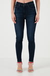 Mile High Süper Skinny Fit Yüksek Bel Jeans Kadın Kot Pantolon A9356-0001 LACİVERT