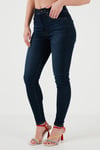 Mile High Süper Skinny Fit Yüksek Bel Jeans Kadın Kot Pantolon A9356-0001 LACİVERT