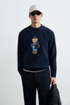 Miles Regular Fit Desenli Bisiklet Yaka Örme Erkek Sweat 112030201 LACİVERT