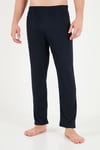 Minimal Baskılı Pamuklu Uzun Kollu Erkek Pijama Takımı 6575005 LACİVERT