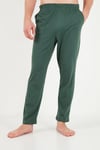 Minimal Baskılı Pamuklu Uzun Kollu Erkek Pijama Takımı 6575005 YEŞİL