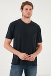 Modal Karışımlı Regular Fit Bisiklet Yaka Basic Erkek T Shirt 5902924 ANTRASİT
