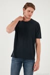 Modal Karışımlı Regular Fit Bisiklet Yaka Basic Erkek T Shirt 5902924 ANTRASİT