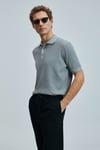 Modal Karışımlı Regular Fit Polo Yaka Kısa Kollu Triko Erkek Kazak 111090114 Nane Yeşil
