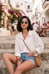 Modal Oversize Fit Uzun Kollu Kadın Gömlek 6834612 BEYAZ