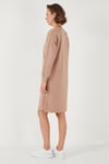 Modest OYSHO Kumaş Relaxed Fit Yırtmaçlı Kadın Tunik 5865878 BİSKÜVİ