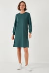 Modest OYSHO Kumaş Relaxed Fit Yırtmaçlı Kadın Tunik 5865878 NEFTİ