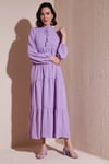 Modest Regular Fit Dik Yaka Uzun Kadın Elbise 611EL545 EFLATUN