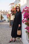 Modest Regular Fit Dik Yaka Uzun Kadın Elbise 611EL545 SİYAH