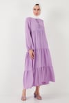 Modest Regular Fit Dik Yaka Uzun Kadın Elbise 611EL545 EFLATUN