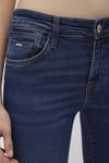 Mona Streç Pamuklu Slim Straight Normal Bel Düz Paça Jeans Kadın Kot Pantolon 1049787784 LACİVERT