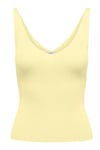 nanna Slim Fit V Yaka Kolsuz Kadın Bluz 15180497 SARI