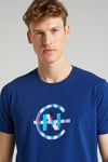 Nautica Baskılı Pamuklu Standart Fit Bisiklet Yaka Erkek T Shirt V35014T 41H LACİVERT