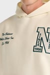 NB Lifestyle Pamuklu Oversize Logolu Kapüşonlu Unisex Sweat 0UNH3534SST BEJ