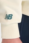 NB Lifestyle Pamuklu Oversize Logolu Kapüşonlu Unisex Sweat 0UNH3534SST BEJ