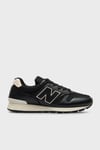 NB Lifestyle Süet Deri Karışımlı Logolu Sneaker Kadın Ayakkabı WL565LBB SİYAH