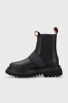 Nefud Logolu Hakiki Deri Kadın Bot 021Z100563 CTN Black M Floater