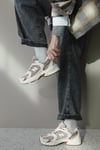 New Balance Deri Karışımlı Logolu Bağcıklı Kadın Ayakkabı U530SUA BİSKÜVİ