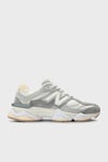 New Balance Deri Karışımlı Logolu Bağcıklı Unisex Ayakkabı U9060AUB EKRU-GRİ