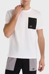 New Balance NB Lifestyle % 100 Pamuk Comfort Fit Cep Detaylı Erkek T Shirt MNT1516WT BEYAZ