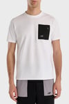 New Balance NB Lifestyle % 100 Pamuk Comfort Fit Cep Detaylı Erkek T Shirt MNT1516WT BEYAZ