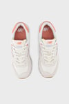 New Balance NB Lifestyle Logolu Süet Detaylı Sneaker Kadın Ayakkabı WL574IPK BEYAZ