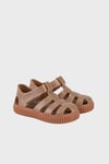 Nico Kaymayı Önleyen Cırtlı Unisex Çocuk Sandalet S10291 KAHVE