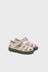 Nıco Logolu Cırt Cırtlı Unisex Çocuk Sandalet S10368 KAKİ