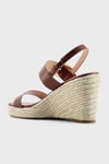 Nine West Çift Bantlı Hasır Dolgu Topuklu Bayan Ayakkabı OPRAH 5FX KAHVE