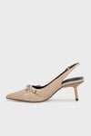Nine West Kemer Detaylı Sivri Burun Topuklu Bayan Ayakkabı THERESE 5FX KREM