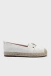 Nine West Logolu Hasır Taban Detaylı Bayan Espadril JANNY 5FX KIRIK BEYAZ