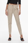 Normal Bel Regular Fit Dar Paça Onlpoptrash Kadın Pantolon 15115847 BEJ