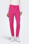 Normal Bel Regular Fit Dar Paça Onlpoptrash Kadın Pantolon 15115847 Şeker Pembe