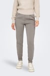 Normal Bel Regular Fit Dar Paça Onlpoptrash Kadın Pantolon 15115847 GRİ