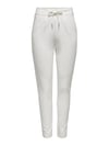 Normal Bel Regular Fit Dar Paça Onlpoptrash Kadın Pantolon 15115847 BEYAZ