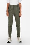 Normal Bel Regular Fit Dar Paça Onlpoptrash Kadın Pantolon 15115847 Olive
