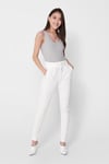 Normal Bel Regular Fit Dar Paça Onlpoptrash Kadın Pantolon 15115847 BEYAZ