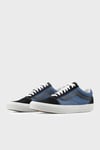 Old Skool Logolu Süet Detaylı Sneaker Unisex Ayakkabı VN000D7ZNGV1 Mavi-Siyah