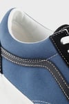 Old Skool Logolu Süet Detaylı Sneaker Unisex Ayakkabı VN000D7ZNGV1 Mavi-Siyah
