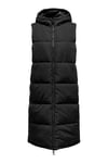 Onlalina Kapitoneli Regular Fit Uzun Kadın Yelek 15241995 SİYAH