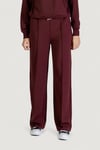 Onlalina Regular Fit  Normal Bel Düz Paça Kadın Pantolon 15364554 BORDO